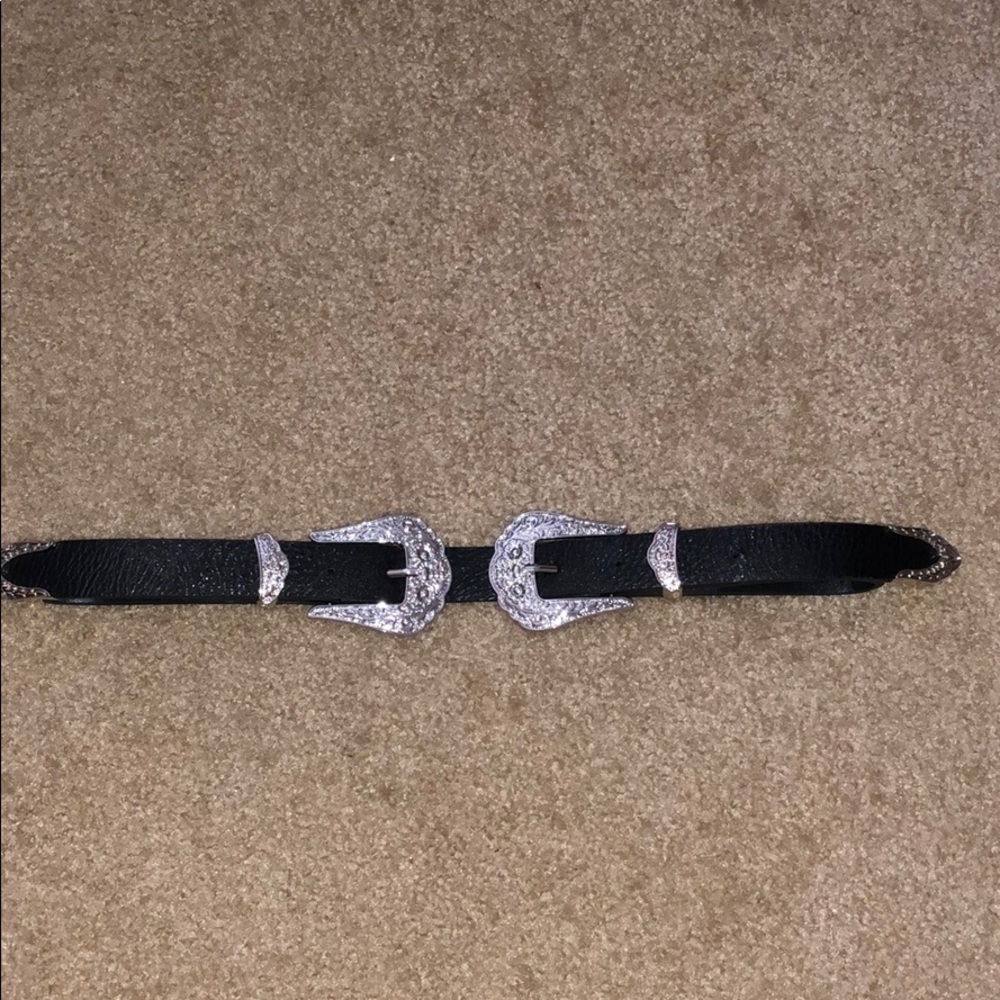 Black and Silver Belt. BOHO.